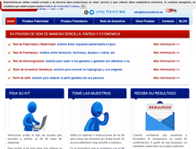 Tablet Screenshot of dnasolutions.es
