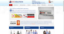 Desktop Screenshot of dnasolutions.com