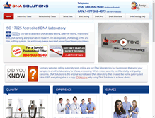 Tablet Screenshot of dnasolutions.com