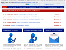 Tablet Screenshot of dnasolutions.fr